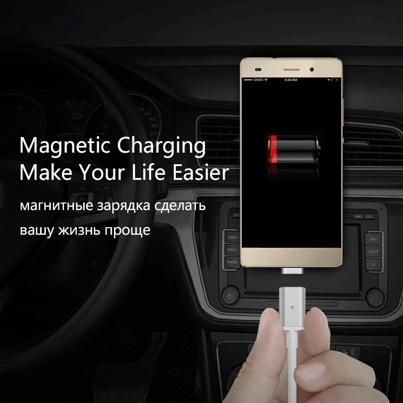 جرس المغناطيسي USB نوع C كابل USB-C/نوع-C مهايئ شاحن سريع المغناطيس تاريخ الهاتف المحمول الكابلات ل Xiaomi /هواوي نوع C كابل