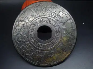 free shipping Collect Chinese antiques old jade carving 12 zodiac pattern plate BI | Дом и сад