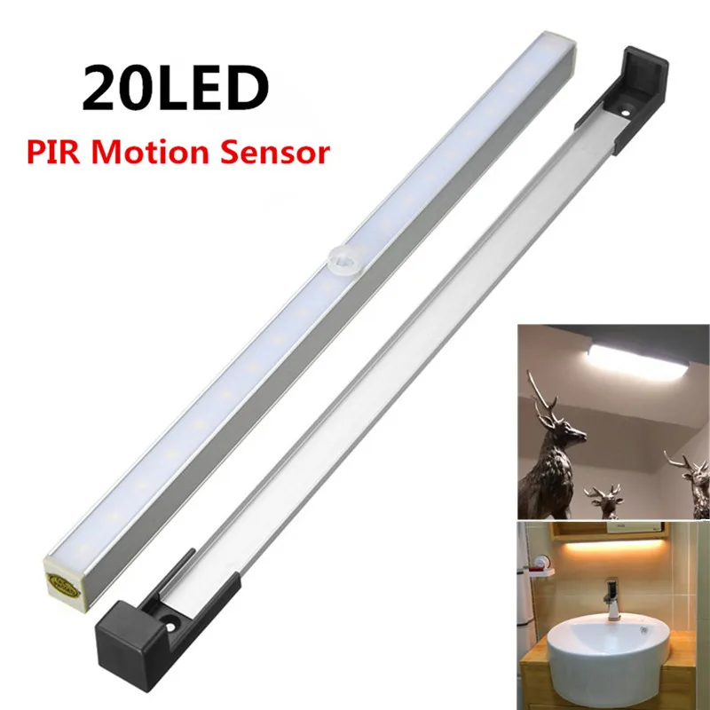 

Wireless PIR Human Body Motion Sensor Night Light 3 Mode Switch Portable 20 LED Lamp