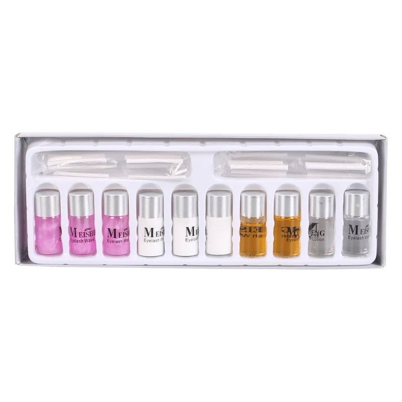 

Women Beauty Eyelash Curling Perming Curler PERM Kit False Eyelash maquiagem Wave Lotion Eye Rod Glue Set