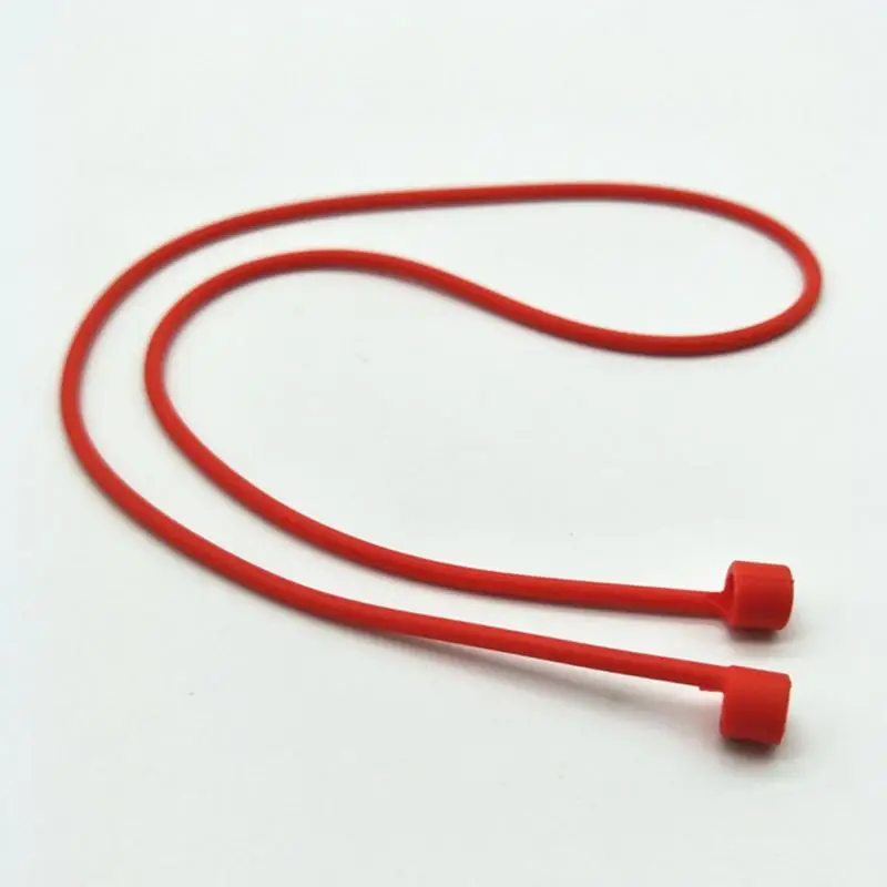 5 цветов анти-потеря веревки Висячие струны ремешок для iPhone/гарнитура для airpods - Цвет: red