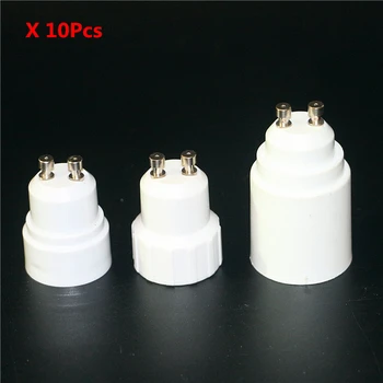

10Pcs/Lot Fireproof Material GU10 Lamp Base GU10 to E14 E27 G9 Lamp Holder Converter LED Bulb light Connection Adapter Socket
