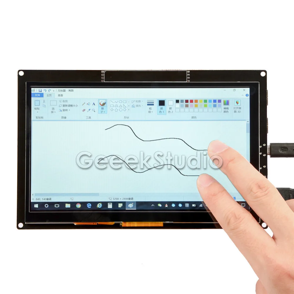  Free Driver 7 inch 1024*600 Display Capacitive Touch Screen Monitor Raspberry Pi All Models /PC/ Be