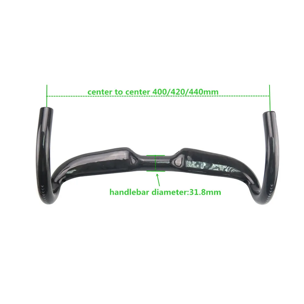 Руль велосипедный RXL SL 31 8/400/420/440 мм глянцевый|carbon handlebar|road bike handlebarbicycle carbon handlebar |