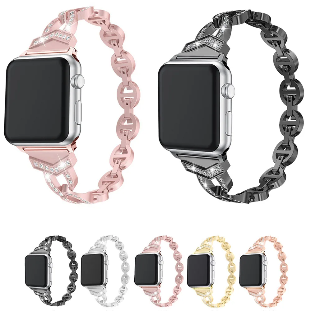 Ремешок для часов из нержавеющей стали iWatch Apple Watch 38 мм 40 42 44 Серия 1 2 3 4 5 | Наручные