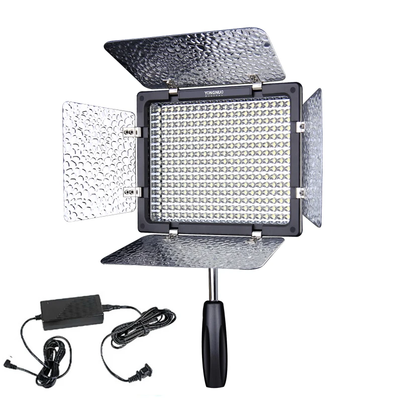 

HOT Bi-Color YONGNUO YN300III LED Video Light 3200K-5500K Light Kit+ AC DC Power Adapter for Canon Nikon Pentax Olympus Camera