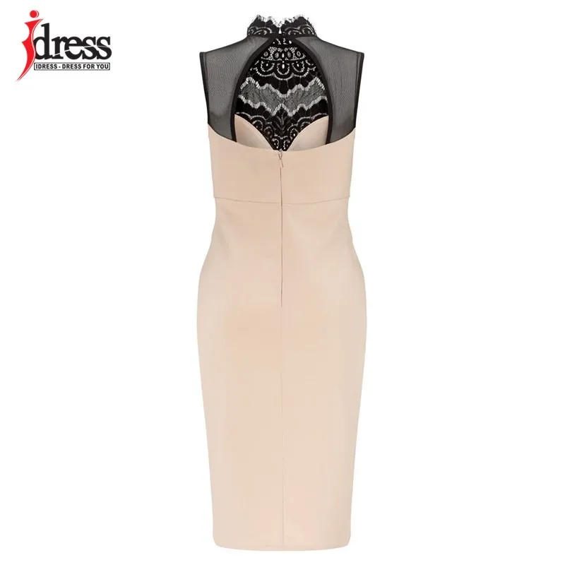 2016-Runway-Dresses-Women-High-Quality-Brand-Vestidos-De-Verano-Elegant-Lace-Detail-Patchwork-Party-Bodycon (1)
