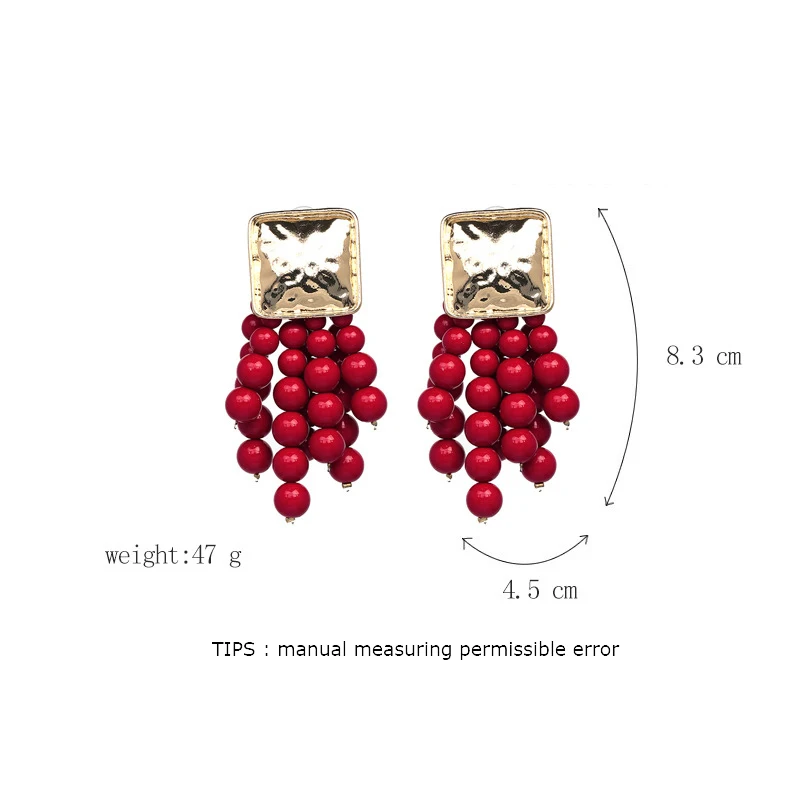 long beaded earrings