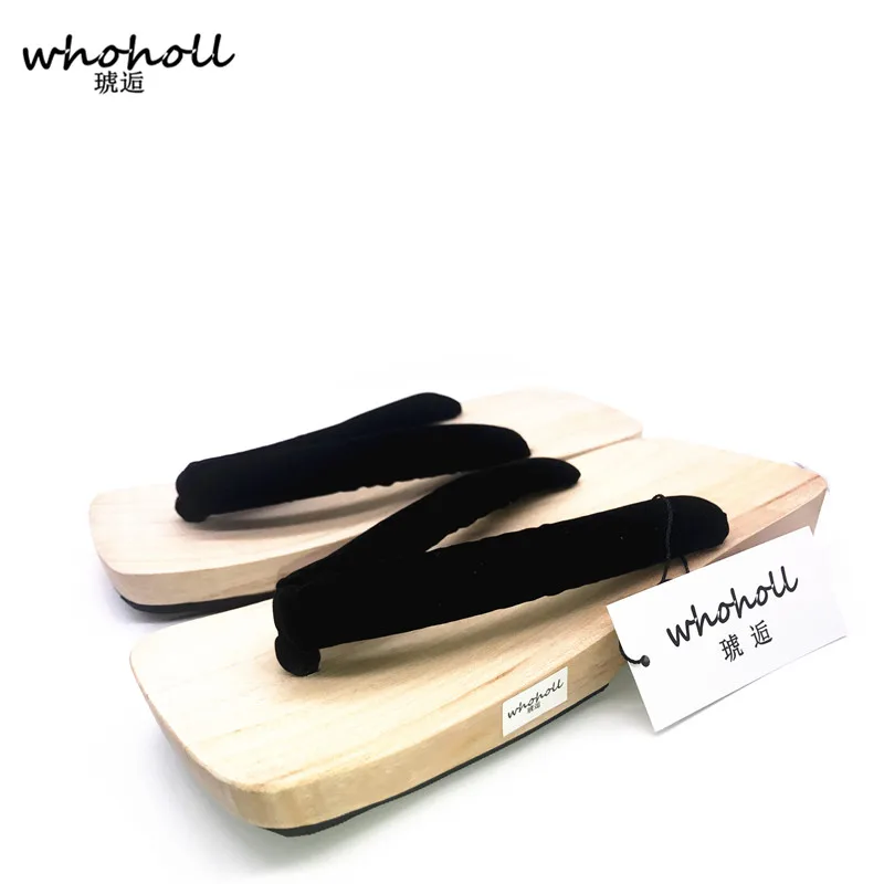 

2015 summer style Japanese geta wooden slippers slippers Cosplay Mens bench geta sandalsFlat Heel Cosplay Slippers/Flip Flops