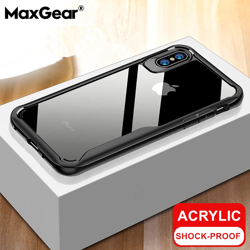 

Luxury Shockproof Bumper Transparent Silicone Phone Case For iPhone X XS XR XS Max 8 7 6 6S Plus 5S Clear Protection Back Cover