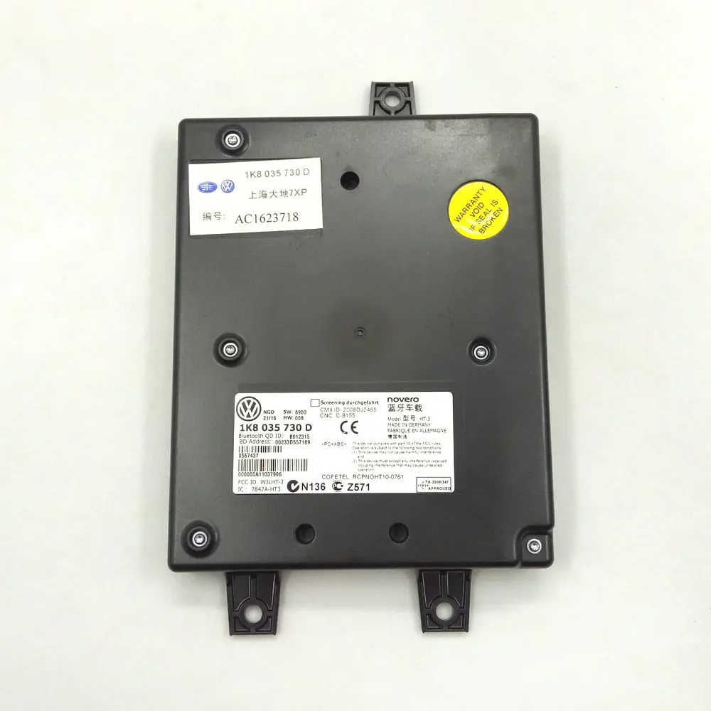 for VW Golf Jetta MK5 MK6 POLO Touran Passat B7 CC Touran Tiguan Octavia Superb Bluetooth Module 1K8 035 730 D источник света для авто eco fri led 2 x canbus t10 w5w samsung 5630 smd vw golf 5 6 jetta 3c passat cc b7 tiguan bmw benz audi
