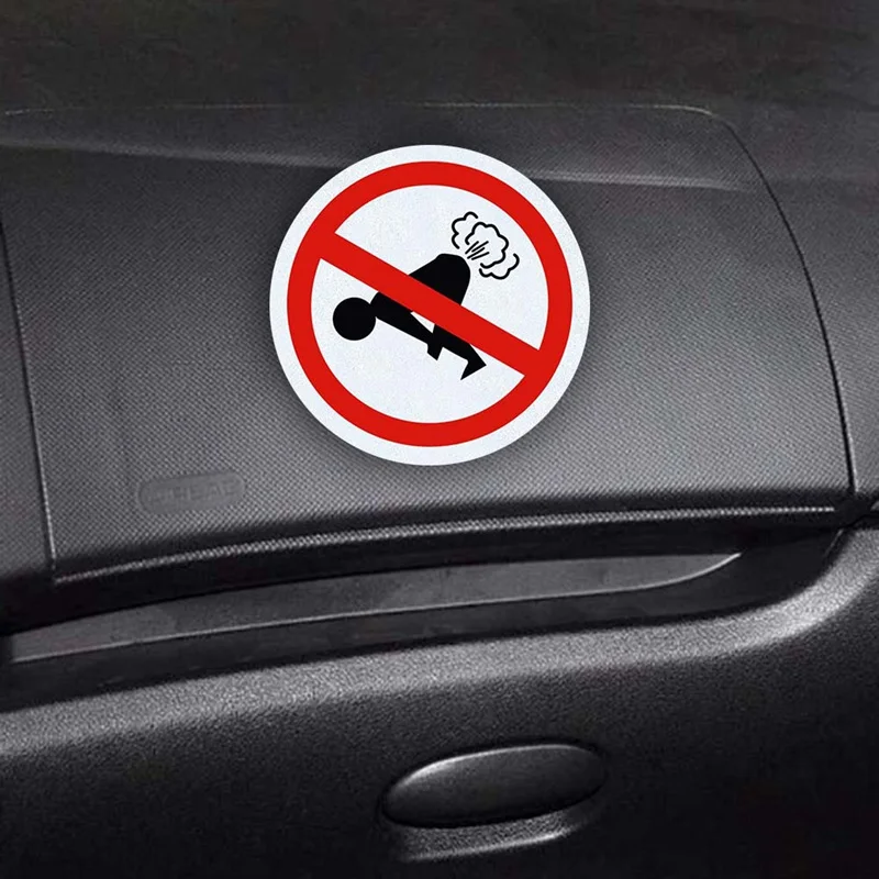 No Farting забавная наклейка для автомобилей Ass ПВХ наклейки 8 5*8 5 см|Наклейки на