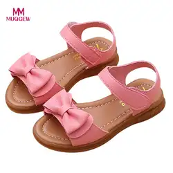 Muqgew горячая распродажа обувь Для детей новорожденных девочек бантом сандалии Нескользящие принцессы Повседневная обувь бабочка-узел все