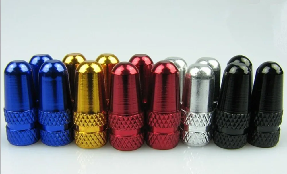

DATOUBO 1000pcs aluminum material mixed color bicycle tire Presta valve stems cap,bike air dust cap,wheel rim Presta valve cap.