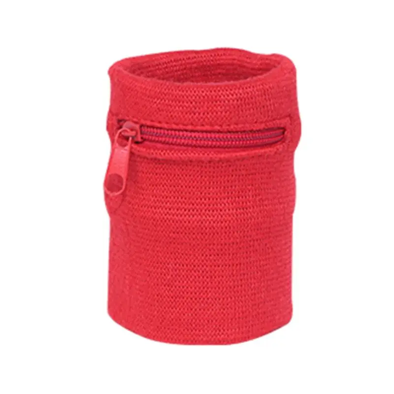 Сумка-кошелек на запястье на молнии, спортивная сумка на руку для бега, сумка для путешествий, спортзала, велоспорта, безопасная спортивная сумка - Цвет: red
