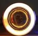EOsuns CCFL Ангел глаз Светодиодный дневной ходовой светильник DRL+ противотуманный светильник+ объектив проектора для chevrolet captiva 2008-2010 - Цвет: yellow