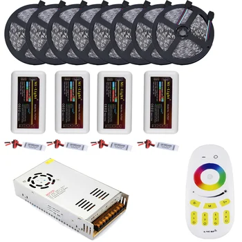 

20M 40M 5050 60LED/M RGB Waterproof LED Strip Flexible Dido Tape + Mi Light 2.4G RF RGB Remote Controller + AC/DC Power Supply
