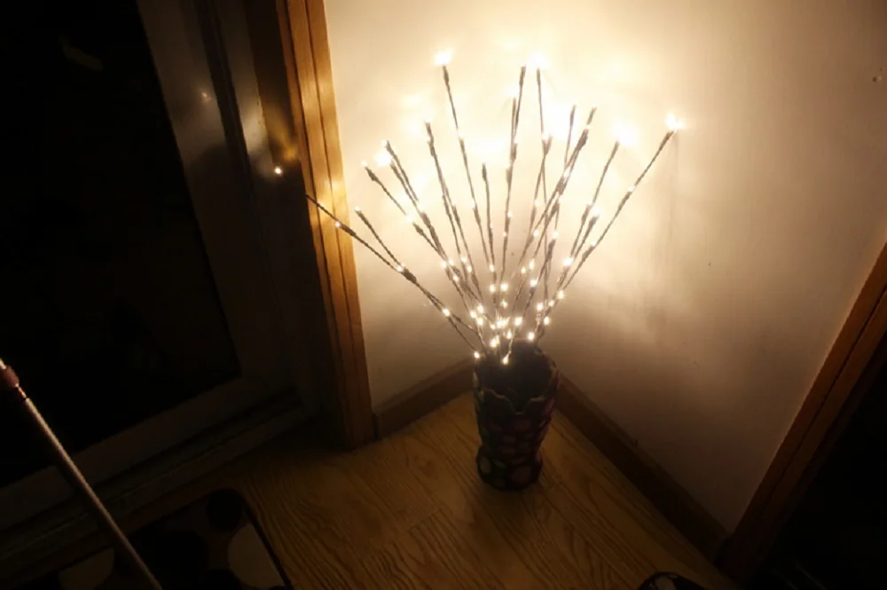 New LED Willow Tree Branch Lamp Floral Lights 20 Bulbs Battery Waterproof for Home Decor Xmas Wedding Fairy Night String Light  (6)