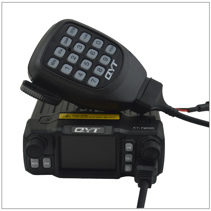 

QYT KT-7900D Quad Band 136-174/220-270/350-390/400-480MHz 25W 200 Channels Colorful Screen mini mobile FM Radio Transceiver