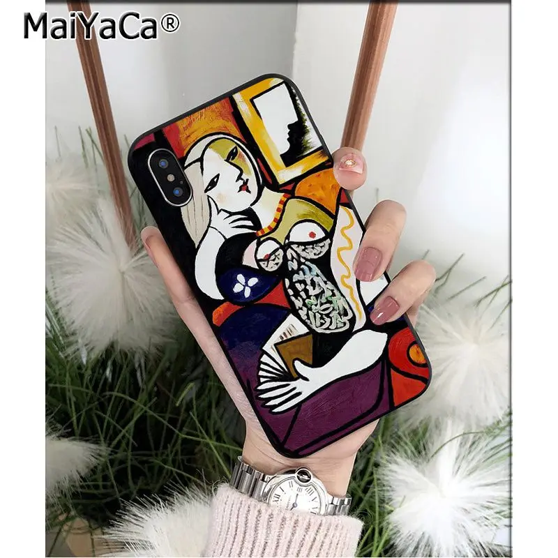 MaiYaCa Пикассо абстрактное искусство живопись Силиконовый ТПУ мягкий черный чехол для телефона для iPhone X XS MAX 6 6S 7 7plus 8 8Plus 5 5S XR - Цвет: A9