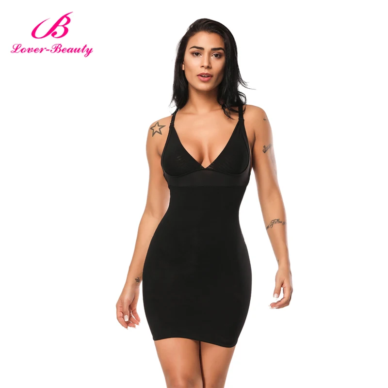 Hot Lover Beauty Women Slip Dress Black Backless Under Lover Beauty Women Slip Dress Black Backless Under Garment Shapewear Body Shaper For Wedding Evening Bridal A