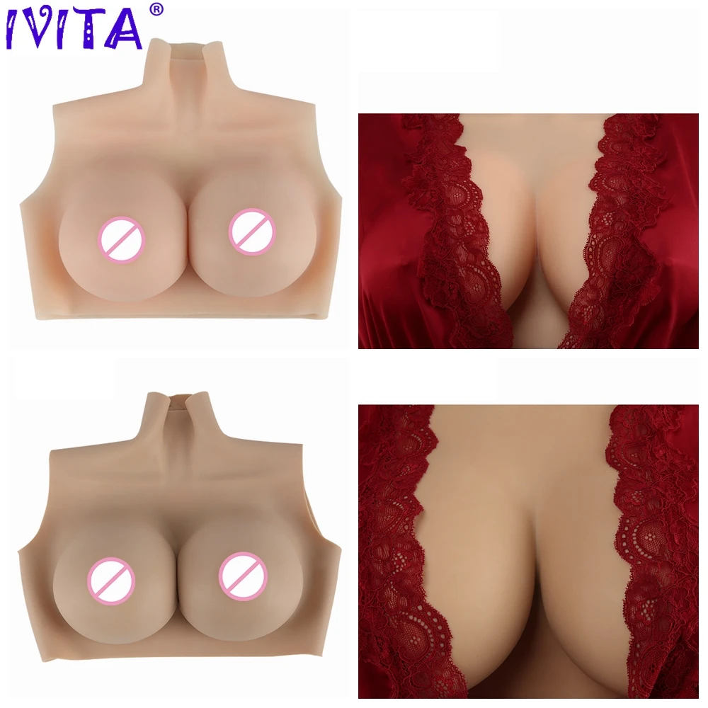 

IVITA Hot Sale Artificial Silicone Breast Form Fake Boobs Breasts For Crossdresser Transgender Shemale Drag Queen Sexy Cosplay