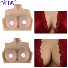 IVITA Hot Sale Artificial Silicone Breast Form Fake Boobs Breasts For Crossdresser Transgender Shemale Drag Queen Sexy Cosplay