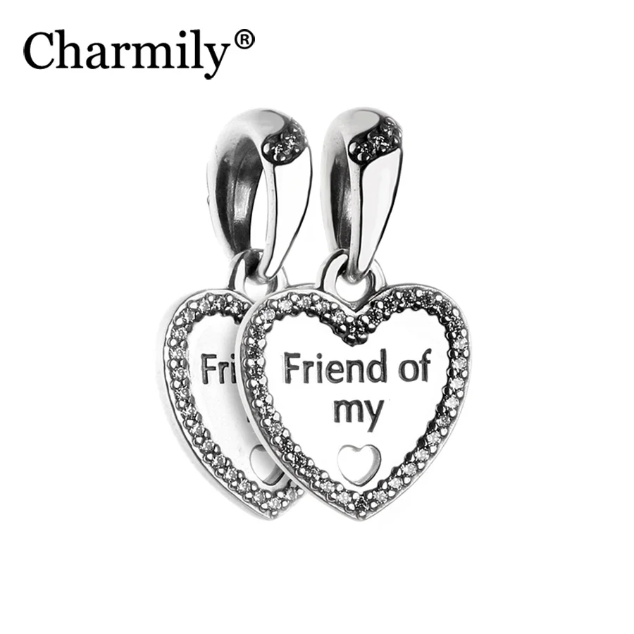 Argent Sterling 925 demoiselle d/'honneur dans Coeur Charm//Pendentif