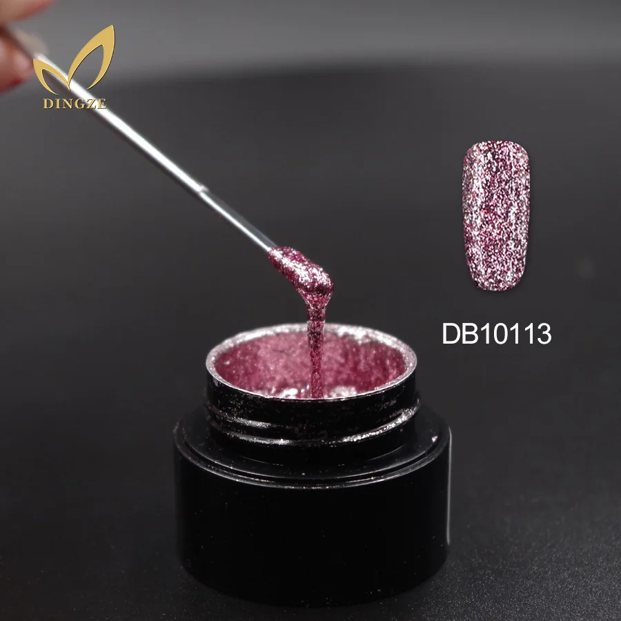 New Arrival Vernis Semi Permanent Platinum Gel Super Shining Glitter Sequins UV Nail Gel Color Gel 11 Colors MICHEY