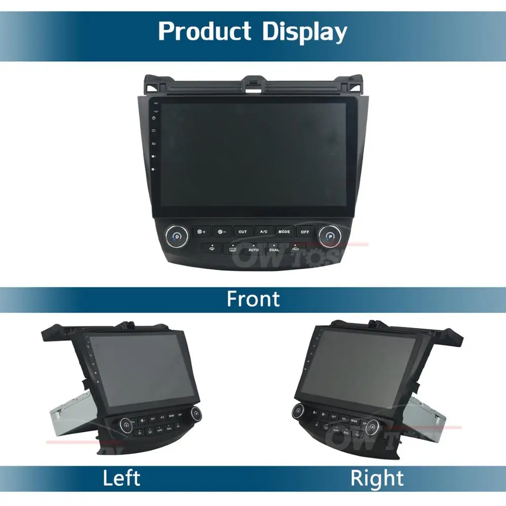 Best 10.1" IPS 8Core 4G+64G Android 9.0 Car DVD Radio Player GPS For Honda ACCORD 7 2003 2004 2005 2006 2007 DSP CarPlay Parrot BT 4