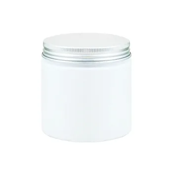 

20pcs/lot 200ml White packing bottle, mask bottles and jars with aluminum cover Cream Jar,Refillable Bottles