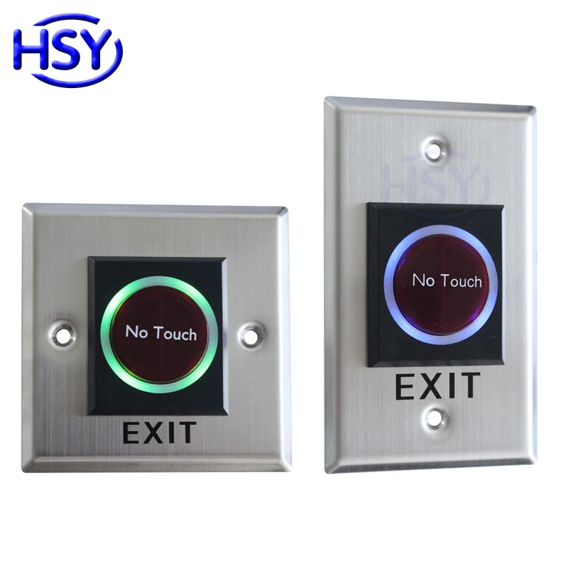 

Infrared Sensor No Touch Exit Button Access Control Door Release Contactless Switch with LED Indication