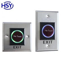 Infrared Sensor No Touch Exit Button Access Control Door Release Contactless Switch with LED Indication raykube r ds1 wireless door sensor with exit button locked
