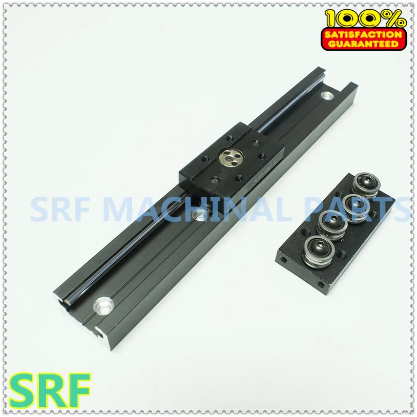 

28mm width roller Linear Guide Rail 1pcs SGR10N Length=400mm+2pcs SGR10N L=200mm+3pcs SGB10N-4UU four wheel slide block