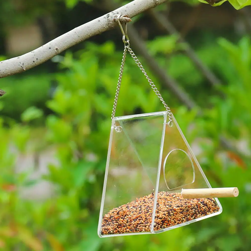 AsyPets акриловая прозрачная кормушка для птиц висячий Тип напольное ведро для украшения сада дерева-30