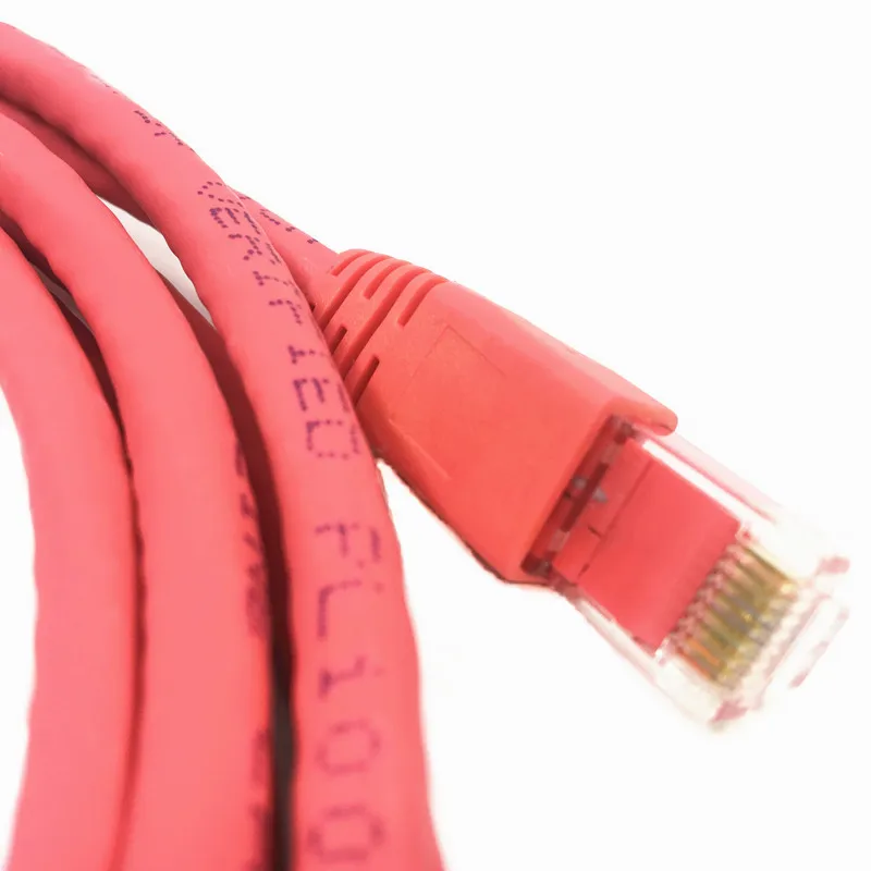 Cat6 UTP Bare Copper Pass Fluke Test Patch Cable 3M LSZH Red  Jacket 250MHz Network RJ45 Patch Cord Lan Cable With Connectors