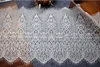 3Y/lot Eyelash Lace Fabric 30cm width Decorative High Quality Soft Off White Black Nylon Eyelash Lace Trim Wedding Dress Fabric ► Photo 2/6