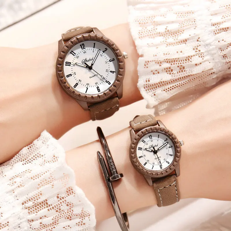 

Watch Tide Male Trend Fashion Junior High School Students Cool Real Leather Belt Korean-Style Simple Female Vintage Big D