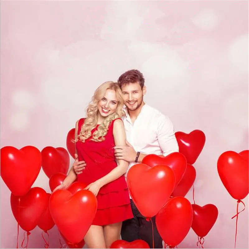 

10Pc Red Pink Balloons 10Inch Love Heart Latex Balloons Wedding Helium Balloon Valentines Day Birthday Party Inflatable Balloon