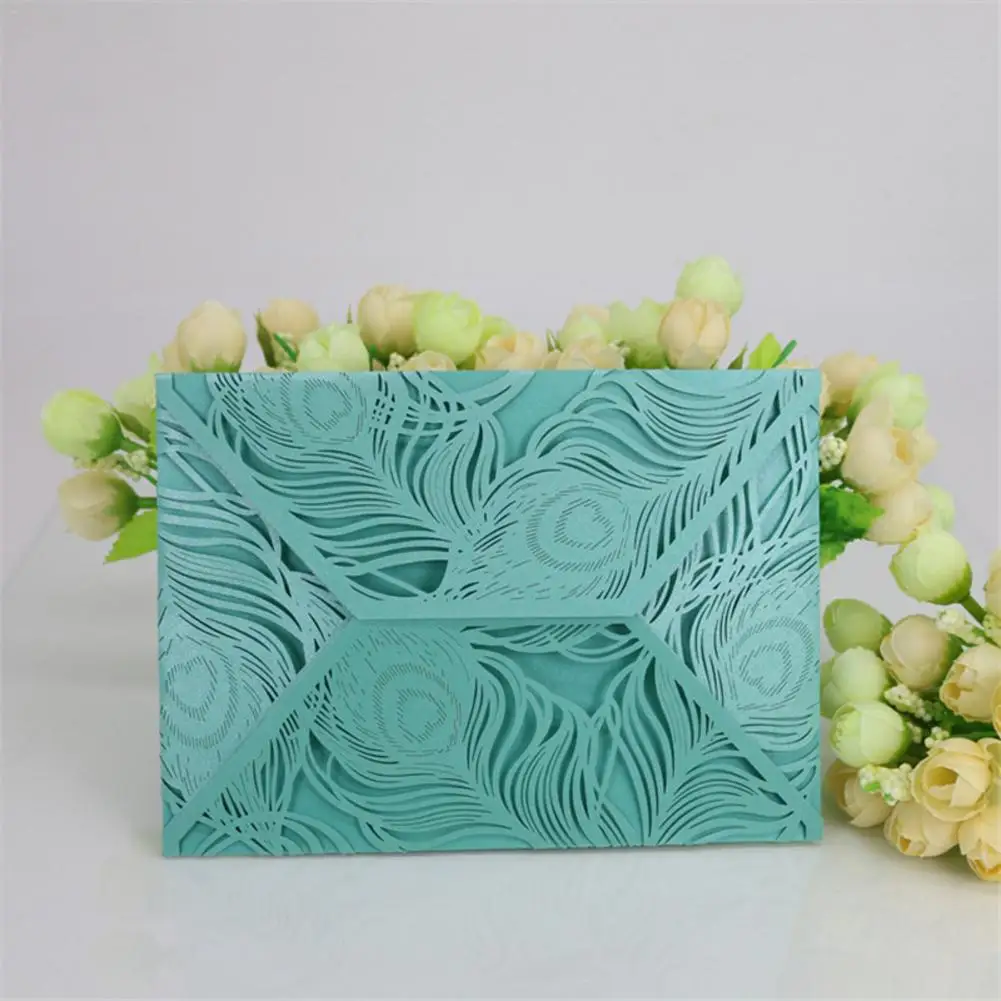  10PCS New Style Wedding Invitation Card Wedding Decor Print Envelopes Party Supplies Without Inner  - 4.00001E+12