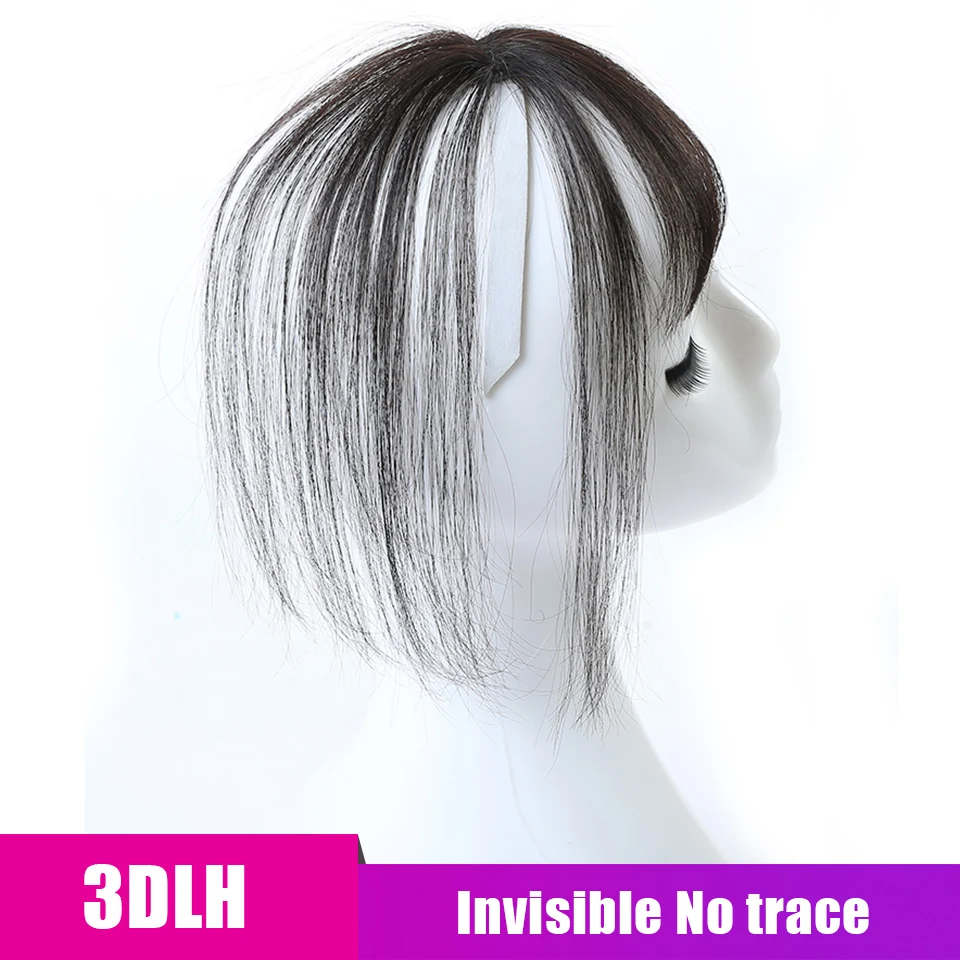 DIFEI bangs Female Short Fake Hair Bangs Women Hair Pieces Invisible Seamless Sea Head Replacement Hair synthetic Wig