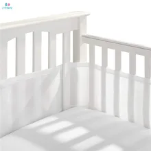 Дышащая сетка Детские кроватки бампер лайнер для летний для новорожденных бамперы столкновения доказательство дышащий забор