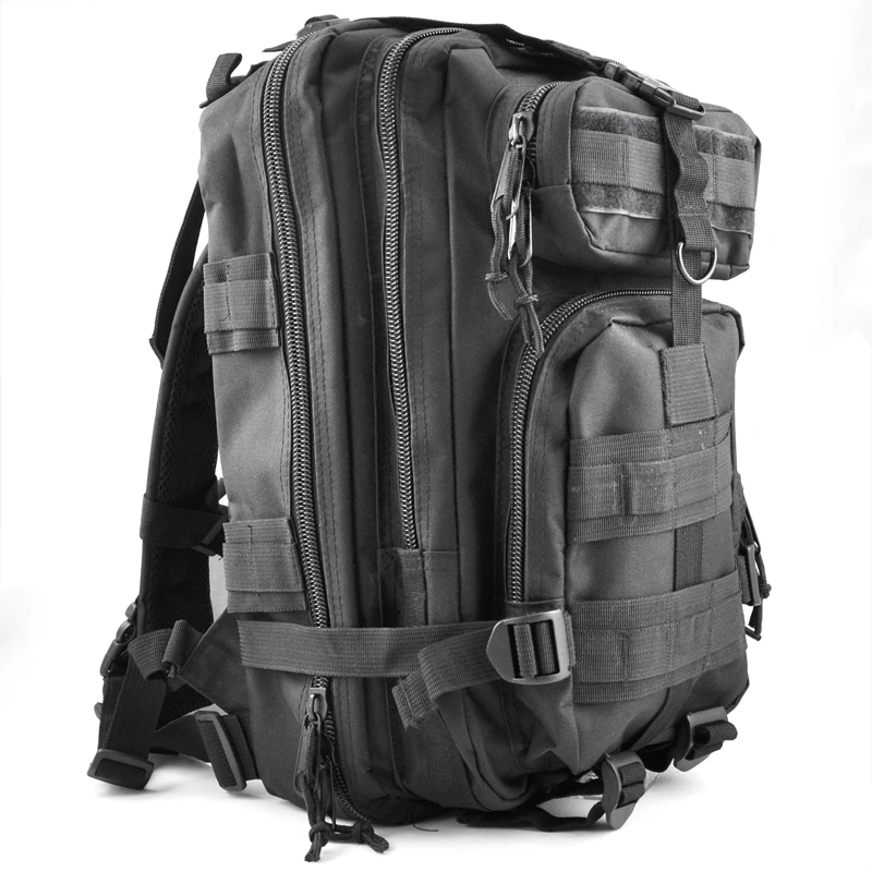 

30L Tactical Outdoor Military Rucksacks Backpack Camping Hiking Trekking Bag - Black