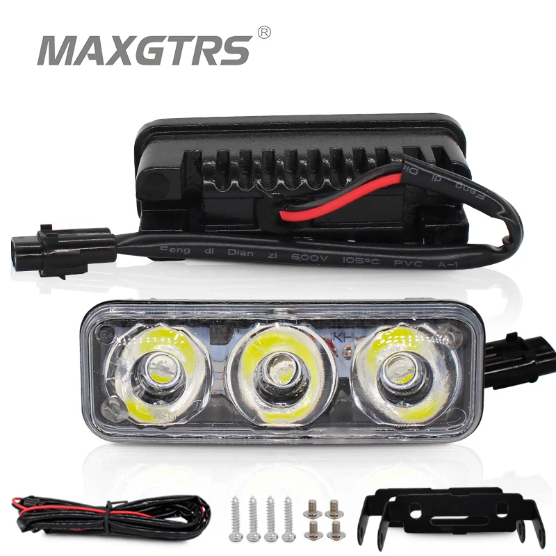 2x High Power Car Led 9W Universal Waterproof DRL Metal Shell Auto font b Lamp b