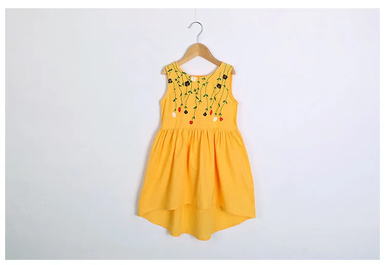 bow cotton ruffles baby teenage girl cotton summer dresses for kids girl yellow irregular children girls princess dresses 2018 new 5 6 7 8 9 10 11 12 13 14 15 years teenage girls kids dresses for girls clothing for teen  (8)