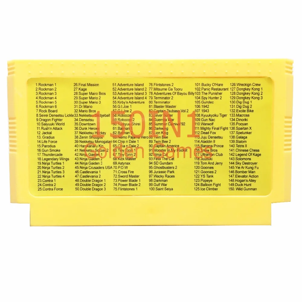 

150 In 1 60 Pin Game Card For 8 Bit Game Player