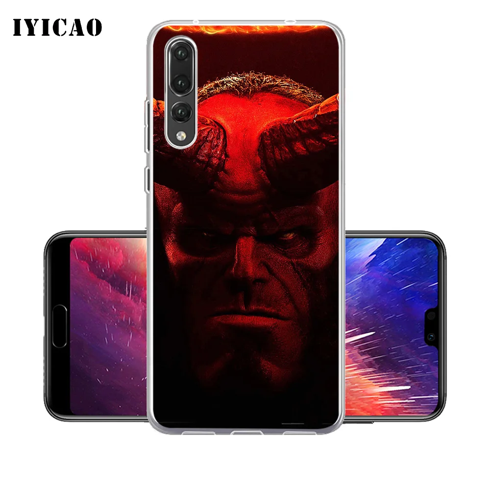 IYICAO Hellboy Мягкий силиконовый чехол для телефона Huawei P30 P20 Pro P10 P9 P8 Lite P Smart TPU