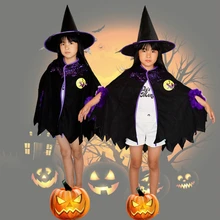 Плащ и женское платье аниме косплей для ведьмы накидка с острым капюшоном костюм vestidos для детей на Хэллоуин Карнавал Вечерние