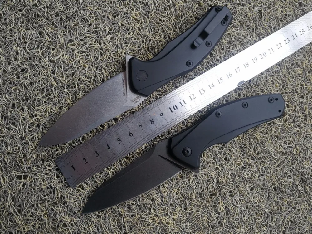 

High quality folding knife ZT0770 ELMAX Stone Wash 7075 aluminum handle Camping Hunting Survival Knives Outdoor Tool OEM