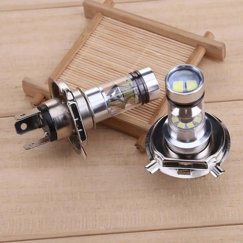 2 шт. H4 100 Вт 2828 20SMD светодиодный высокой мощности для вождения автомобиля DRL